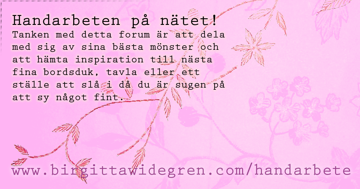 Broderi och handarbetsforum